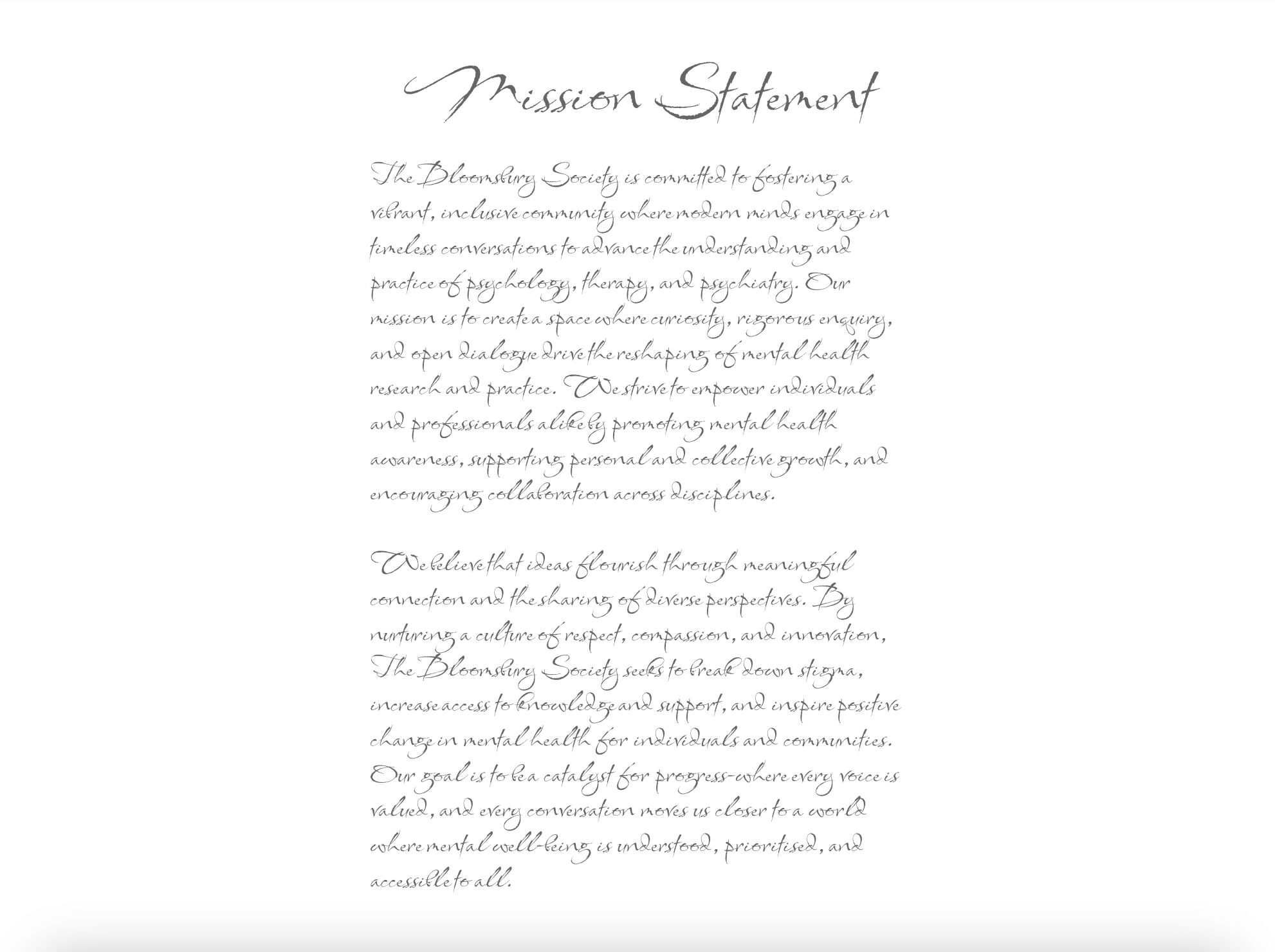 mission statement